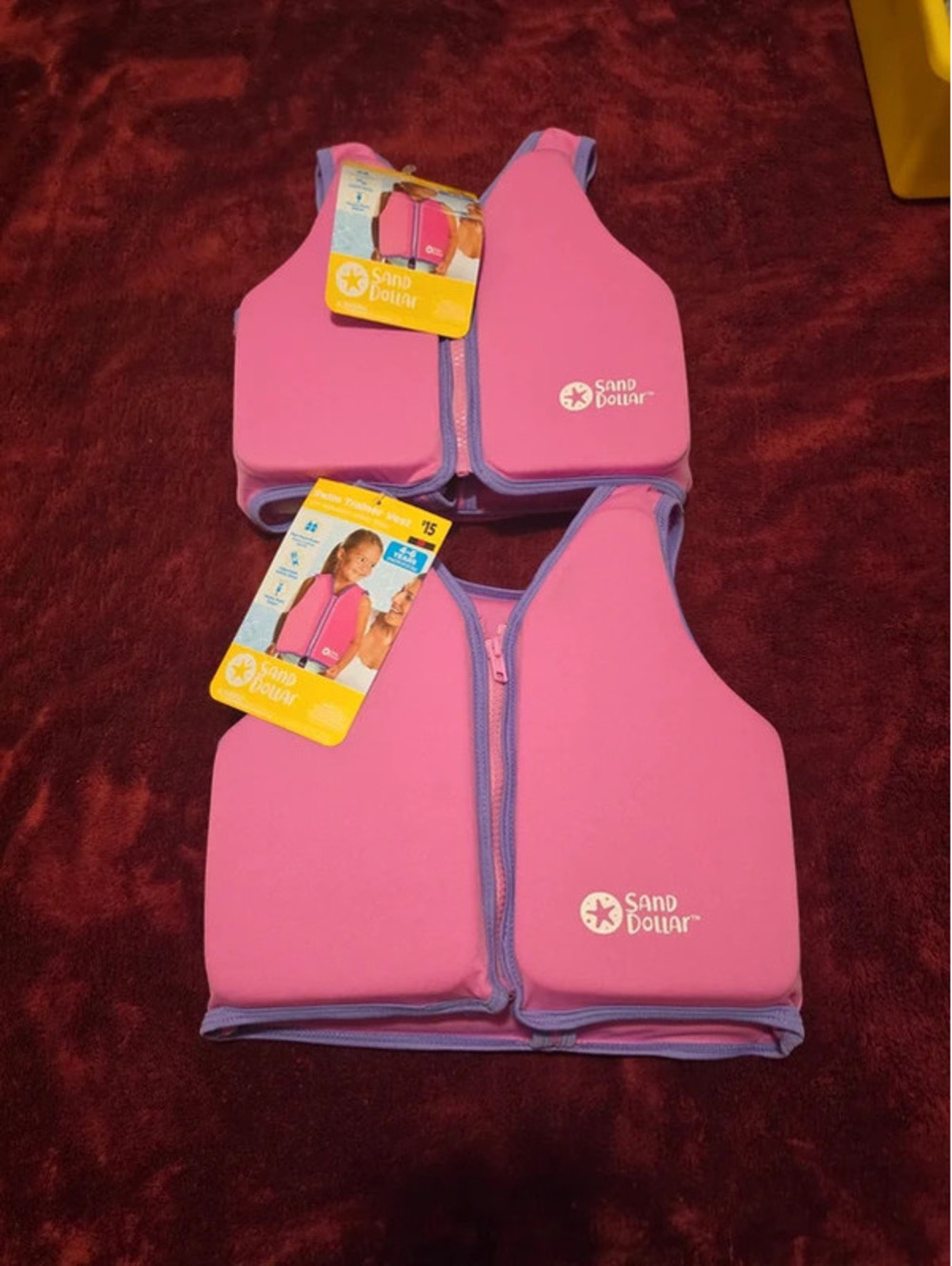 Sand Dollar Pink Swim Trainer Vest x2